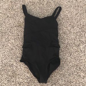 black ballet leotard